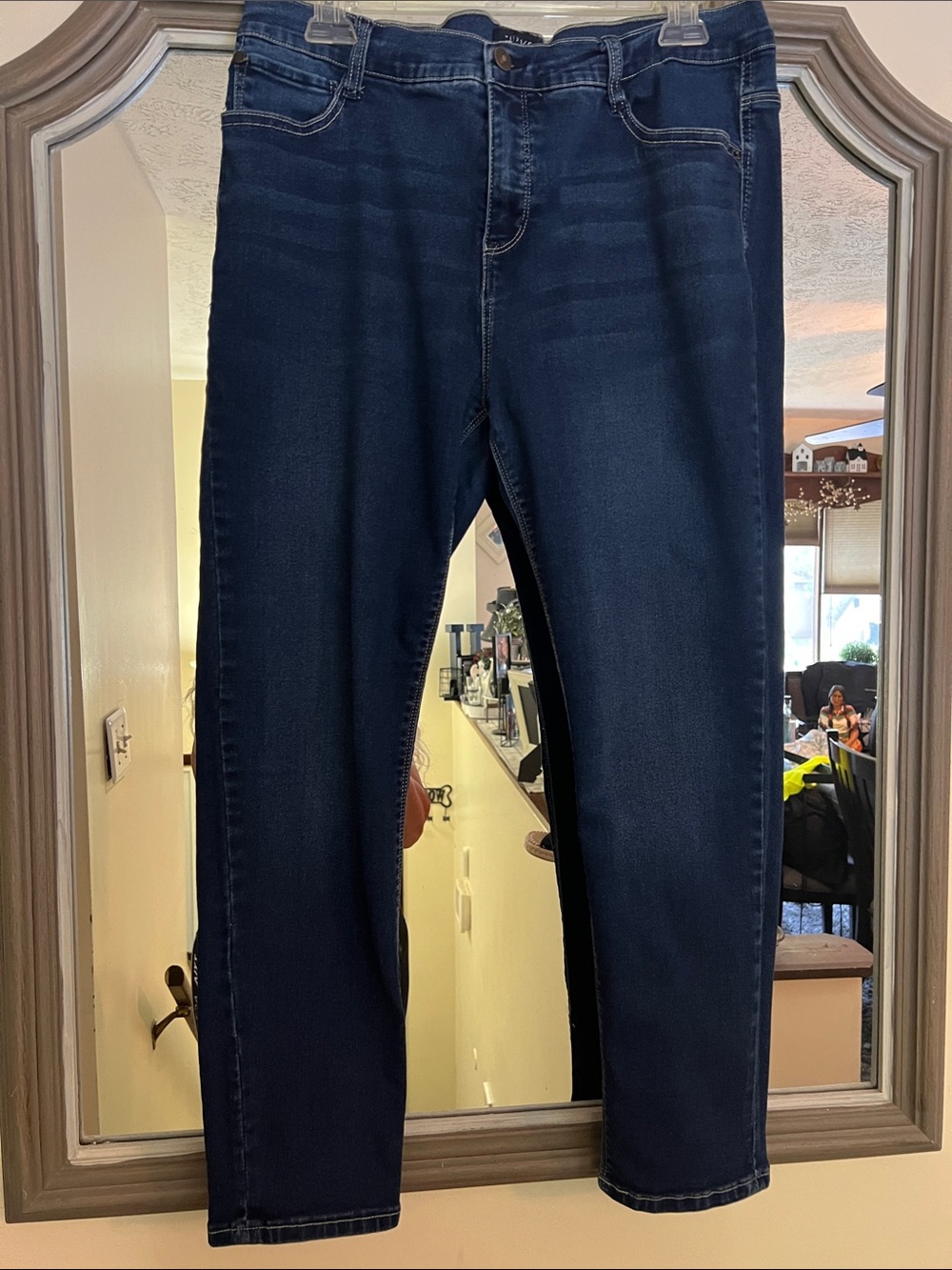 Dark Blue Women's Skinny Jeans — Curve Appeal Comfortable Stretch Fit